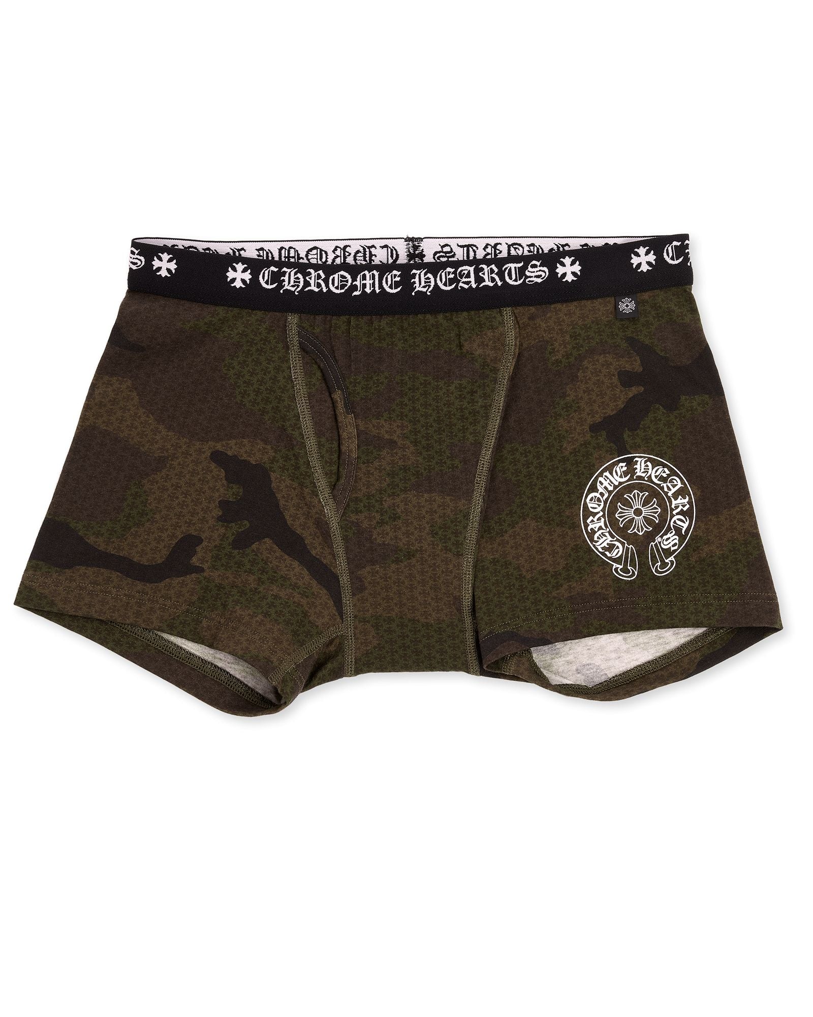 Chrome Hearts Camo Plus Print Cotton Boxer Brief