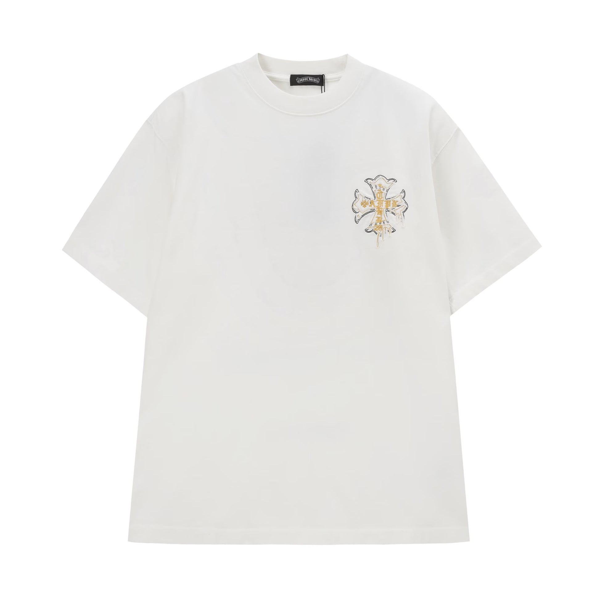 Chrome Hearts White Cemetery Cross Logo T-Shirt