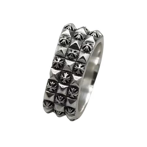 Chrome Hearts Studded Pyramid Ring