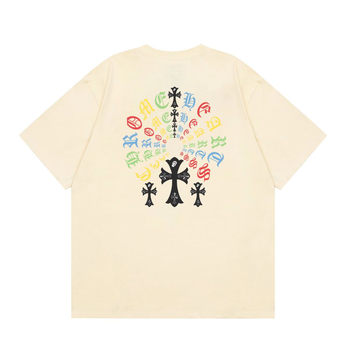 Chrome Hearts Cross Logo T-Shirt Cream