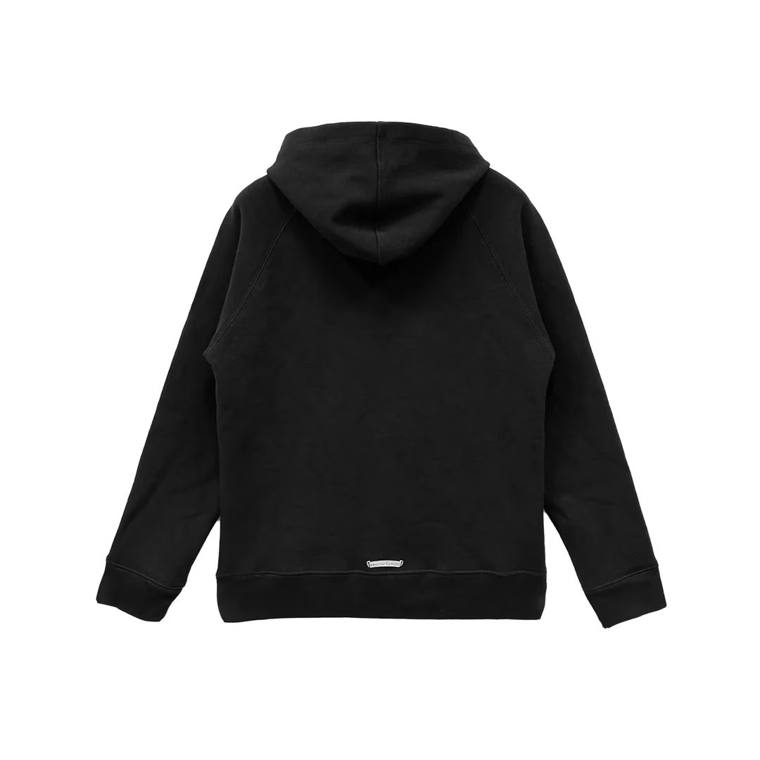 Chrome Hearts Black Triple Cross Zip Up Hoodie