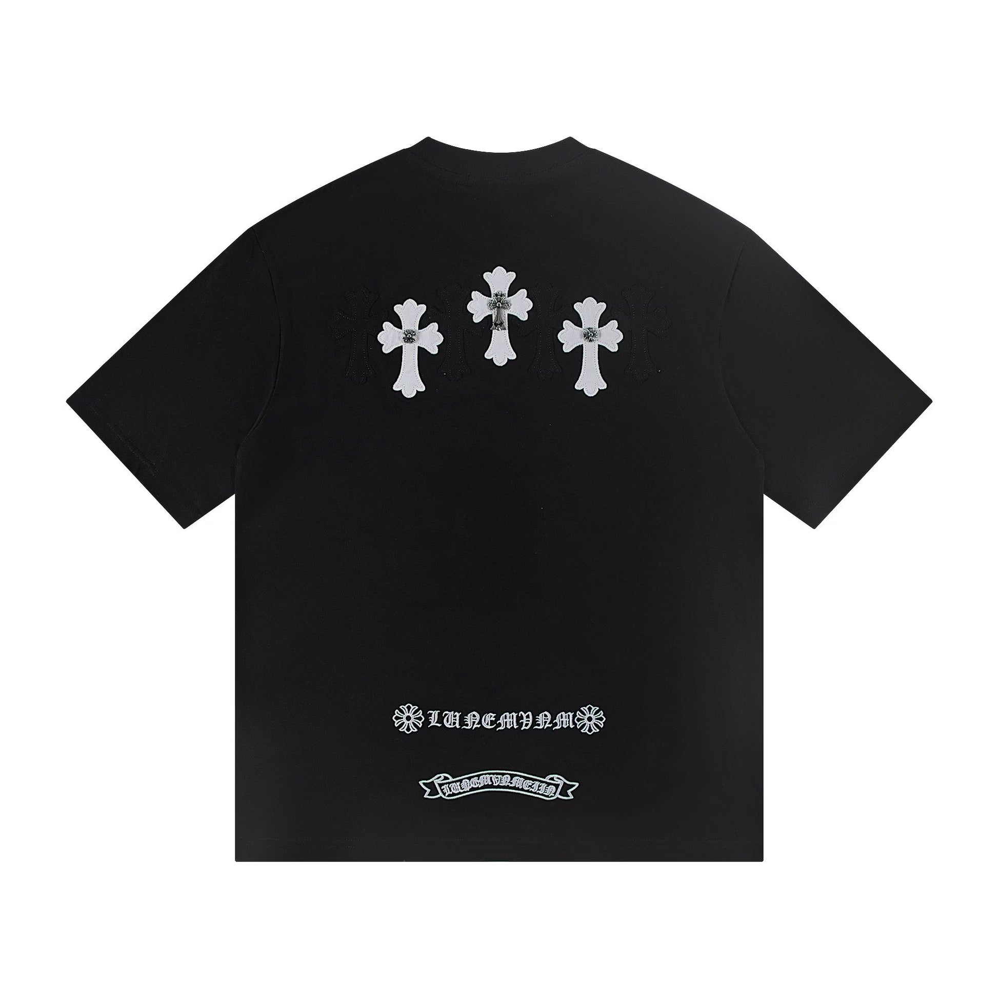Chrome Hearts Triple Cross Patch Black T-Shirt