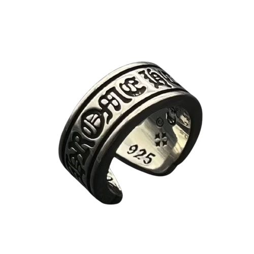 Chrome Hearts Gothic Script Open Ring