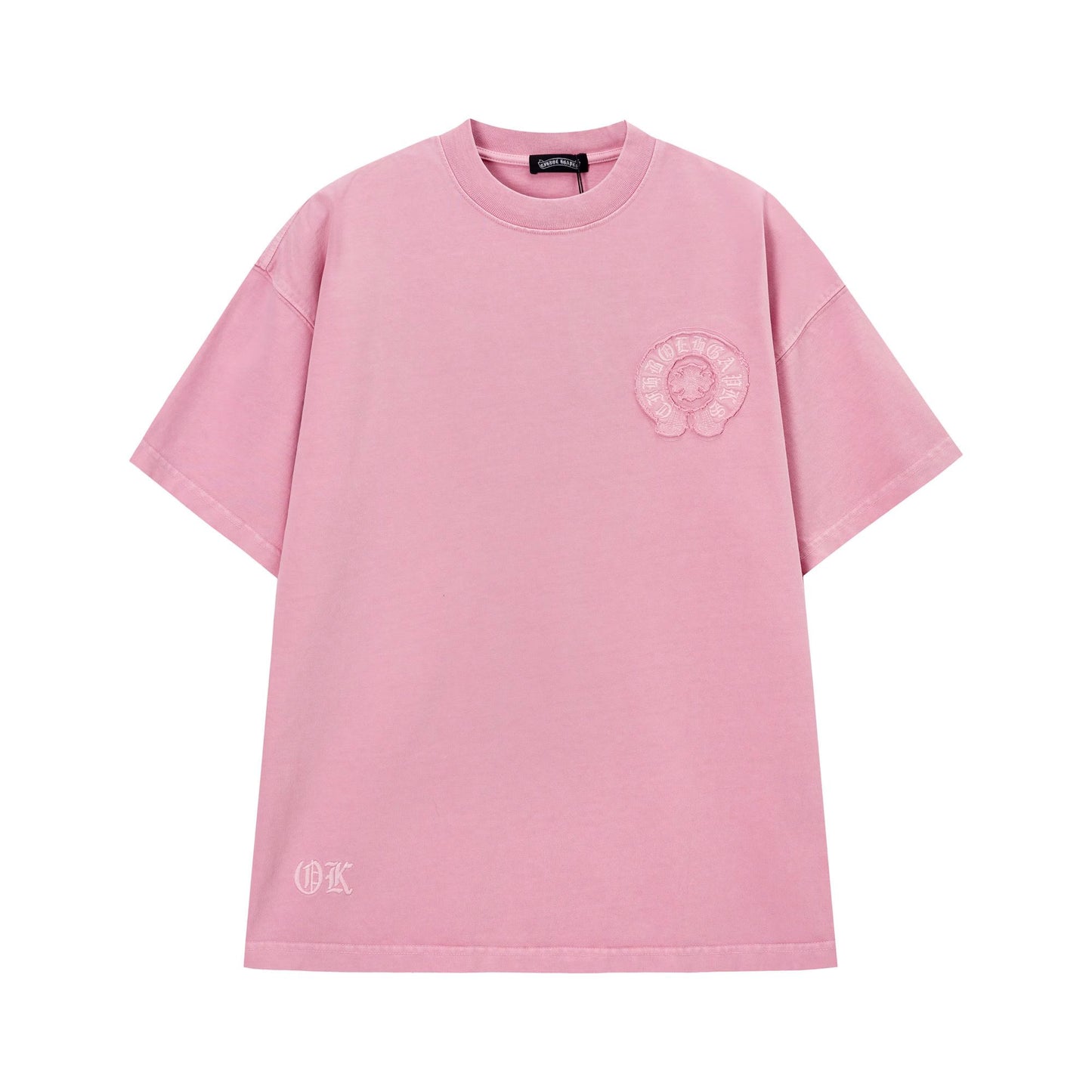 Chrome Hearts Pink Monochrome Horseshoe T-Shirt