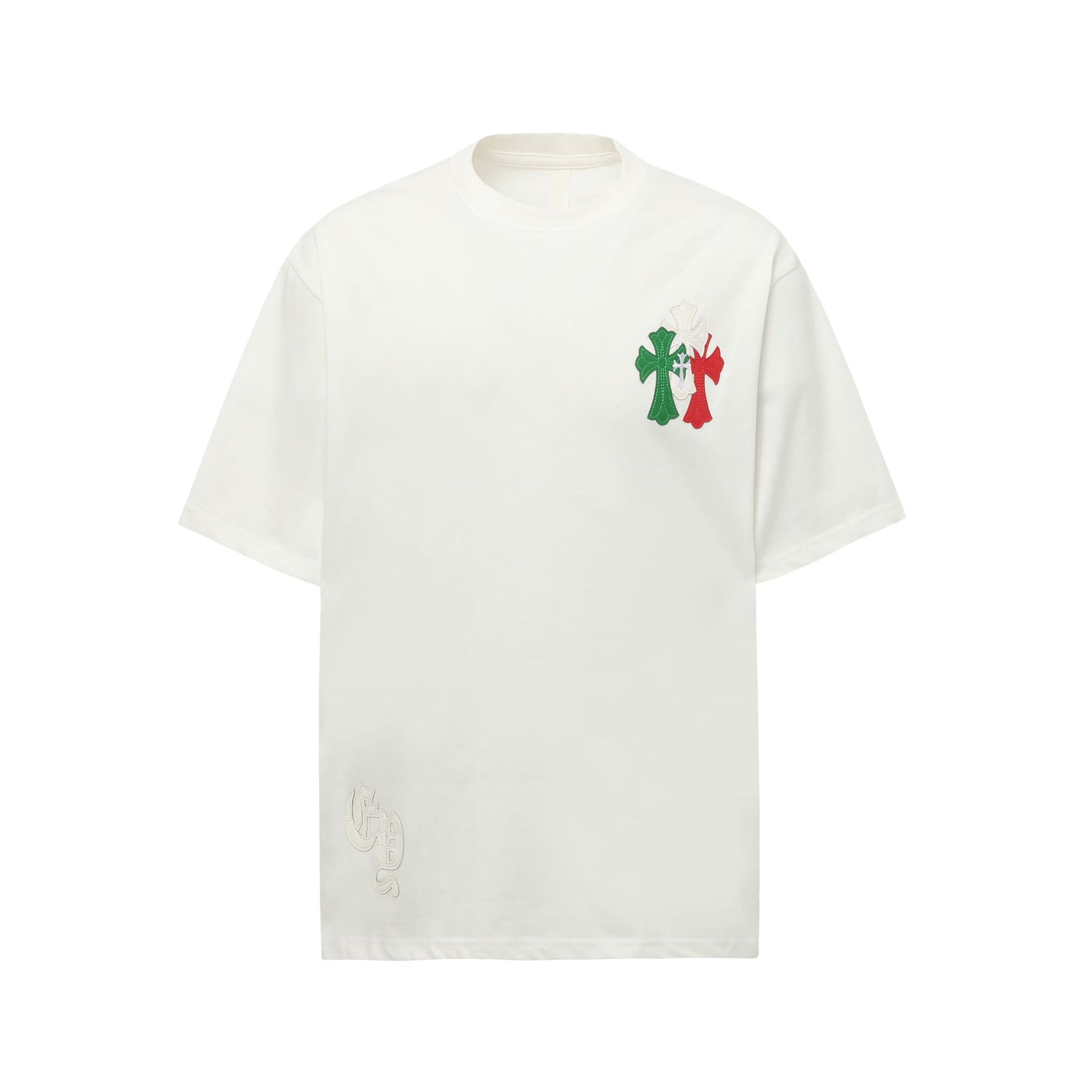 Chrome Hearts Triple Cross Patch White Shirt