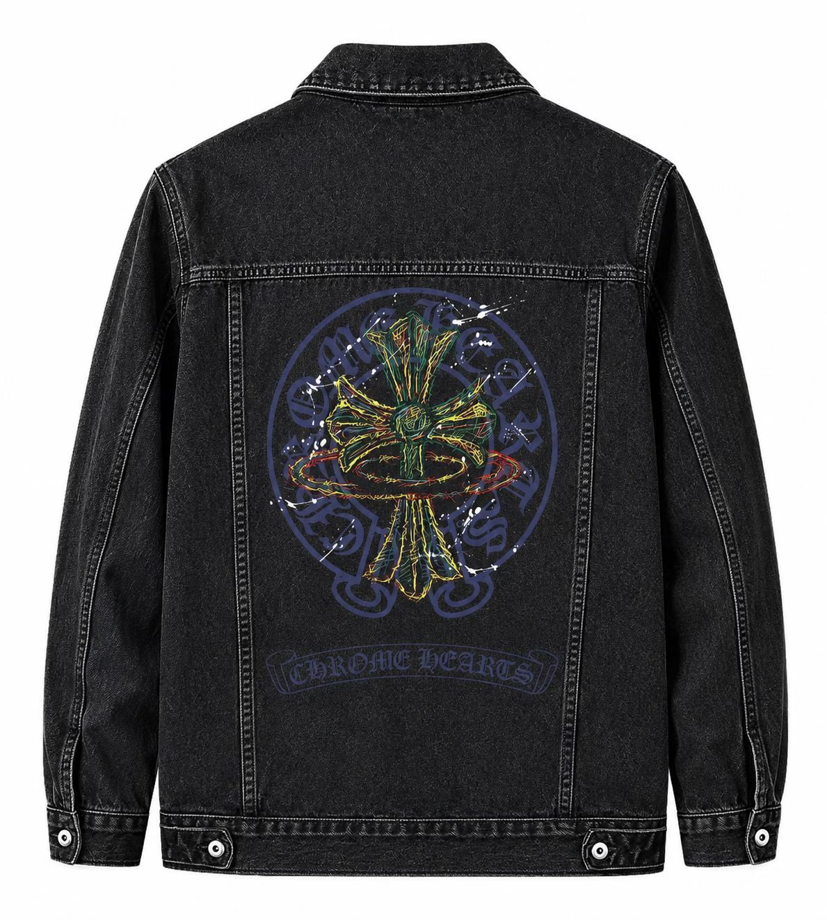 Chrome Hearts Black Monogram Denim Jacket
