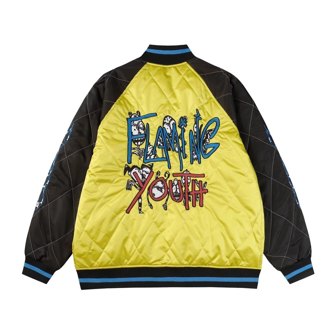 Chrome Hearts Flaming Youth Varsity Jacket
