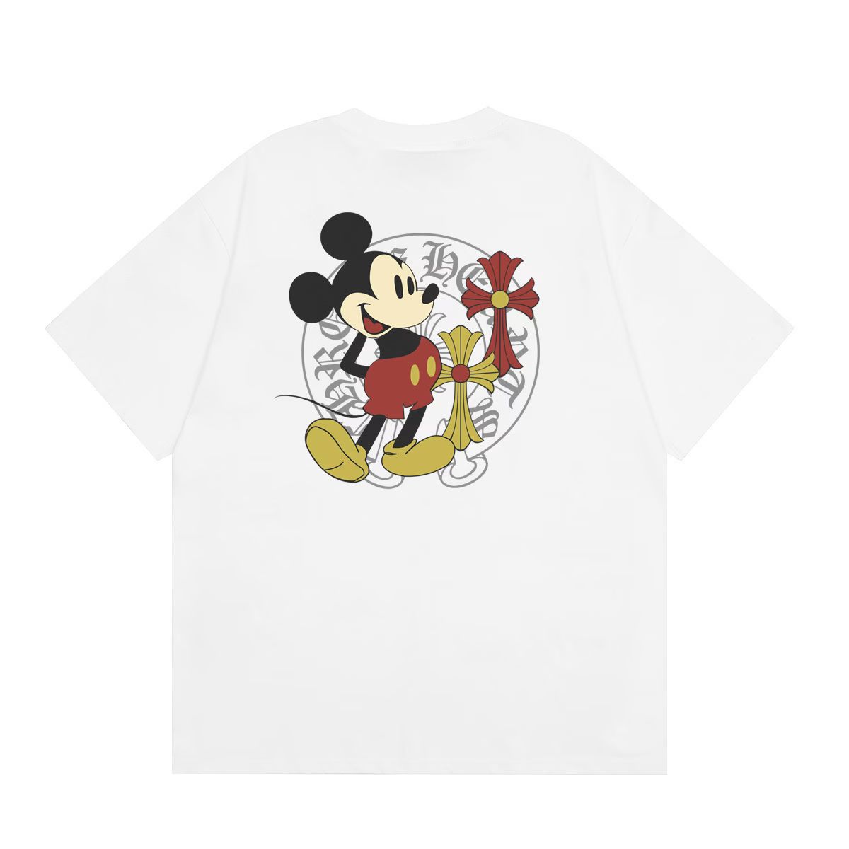 Chrome Hearts Mickey Mouse Cross T-Shirt White