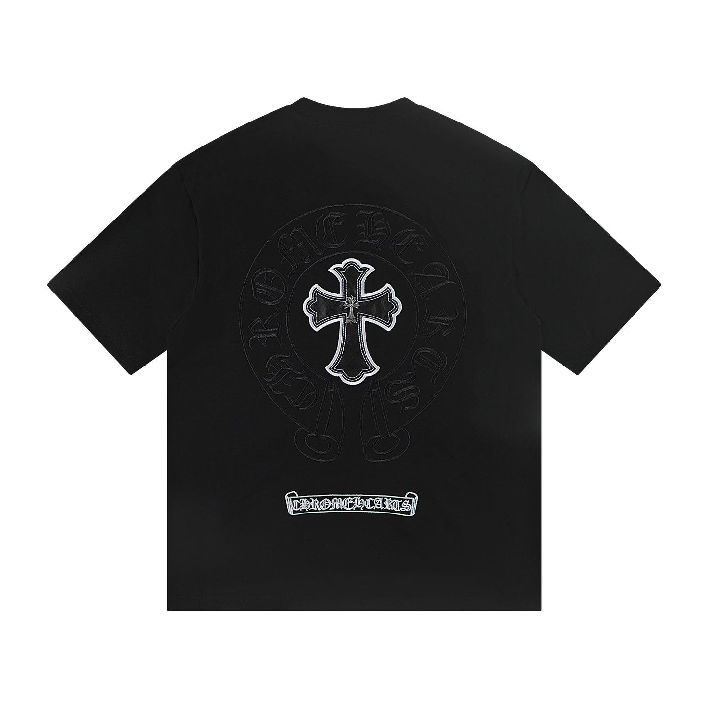 Chrome Hearts Embroidered Horseshoe Cross T-Shirt