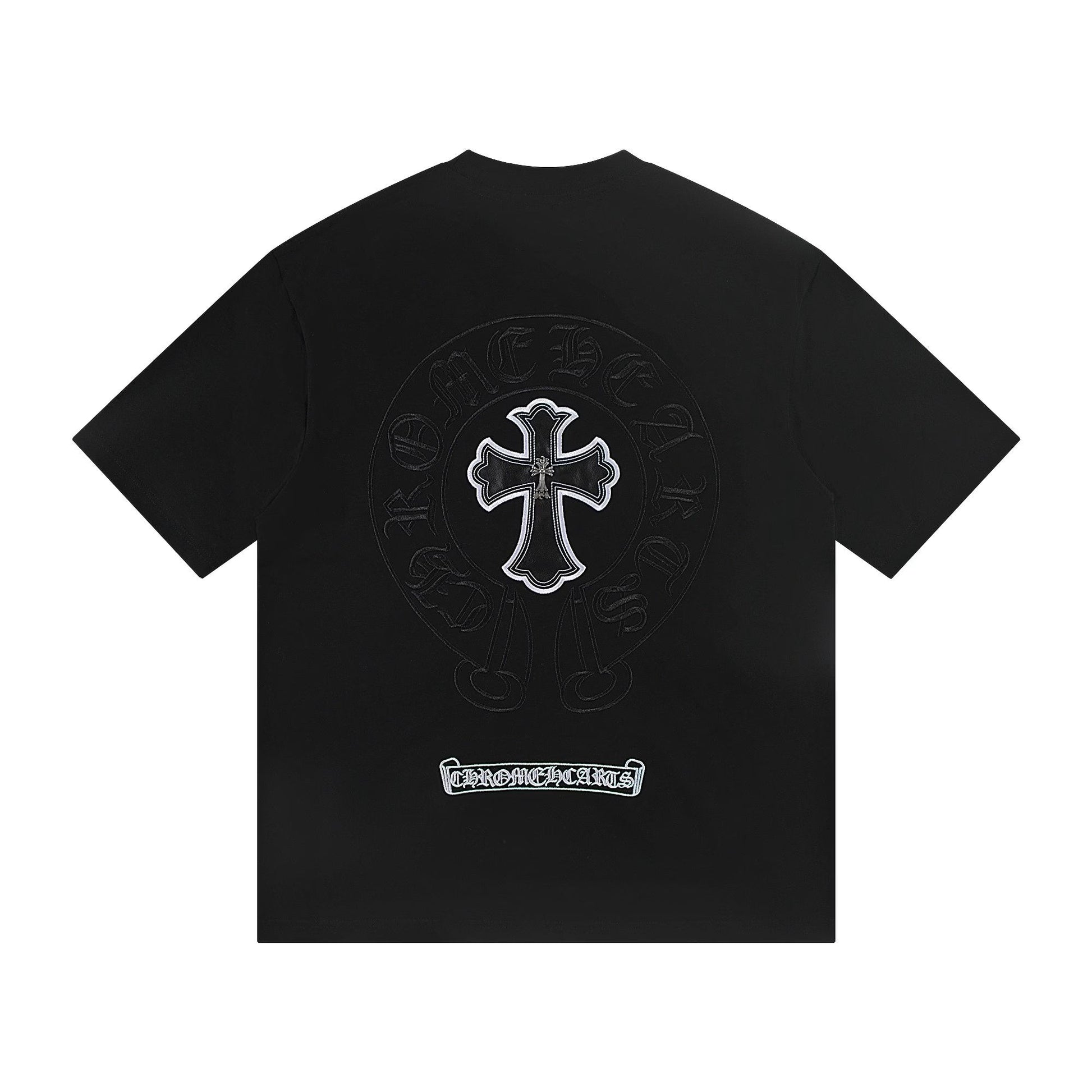 Chrome Hearts Embroidered Horseshoe Cross T-Shirt