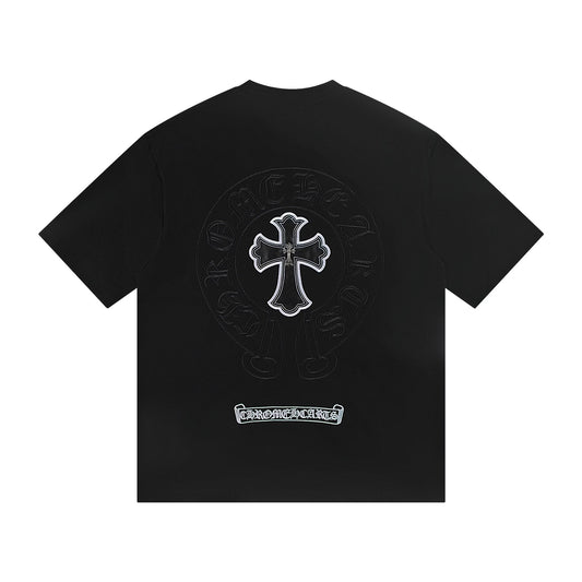 Chrome Hearts Embroidered Horseshoe Cross T-Shirt