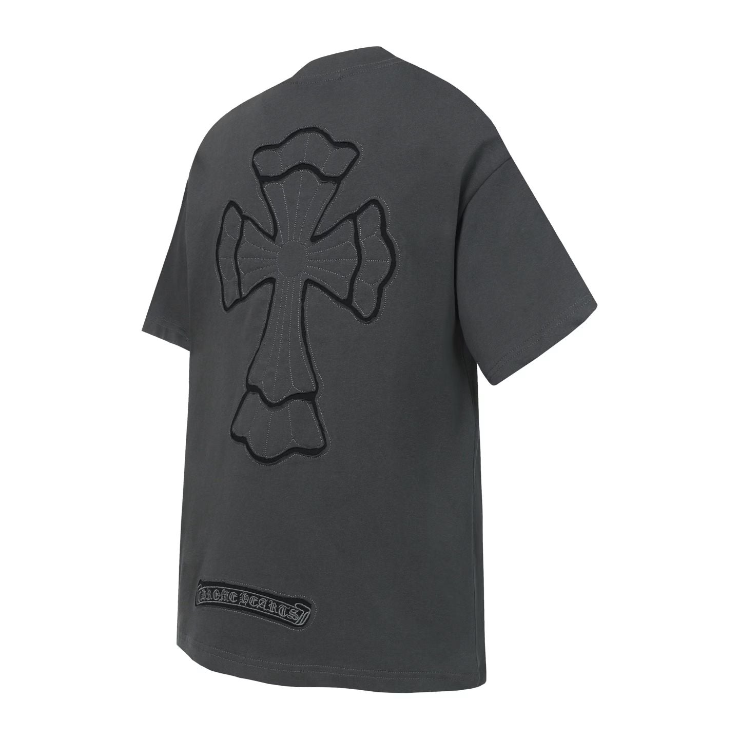 Chrome Hearts Charcoal Gothic Cross T-Shirt