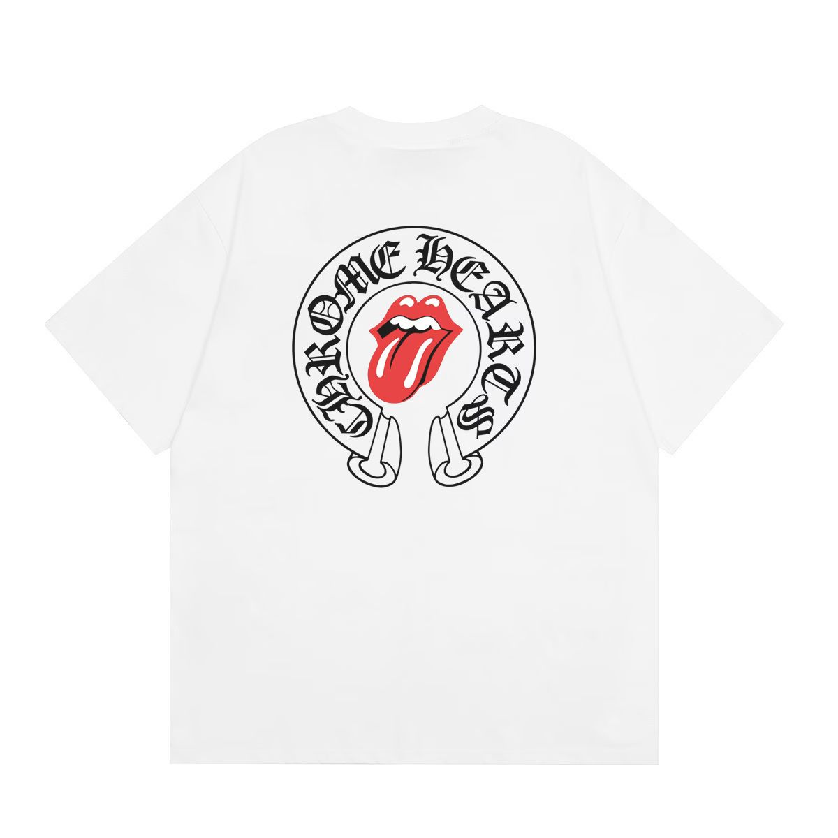 Chrome Hearts Red Tongue Horseshoe T-Shirt