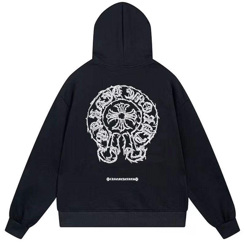 Chrome Hearts Horseshoe Black Hoodie