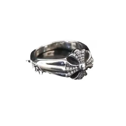 Chrome Hearts Diamond Cross Ring