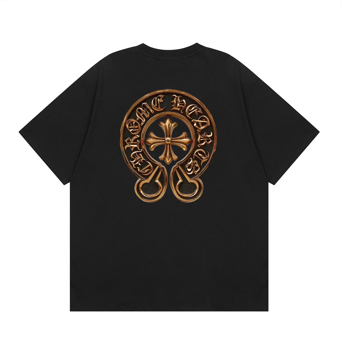 Chrome Hearts Scroll Logo T-Shirt Black