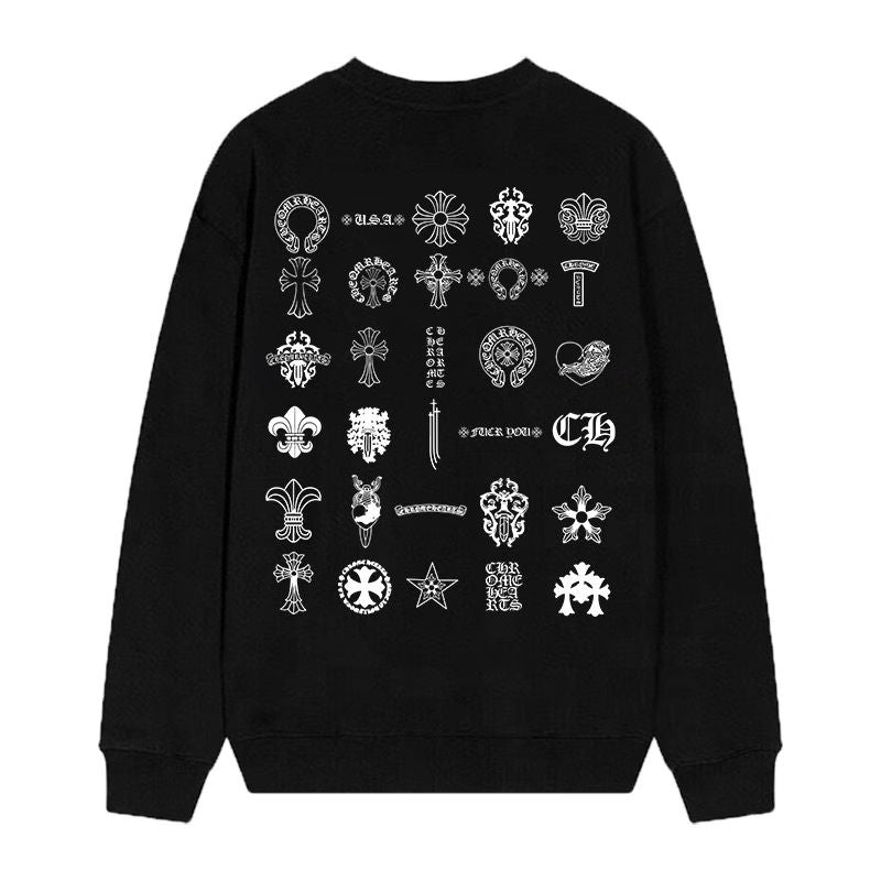 Chrome Hearts Multi Logo Long Sleeve Tee Black