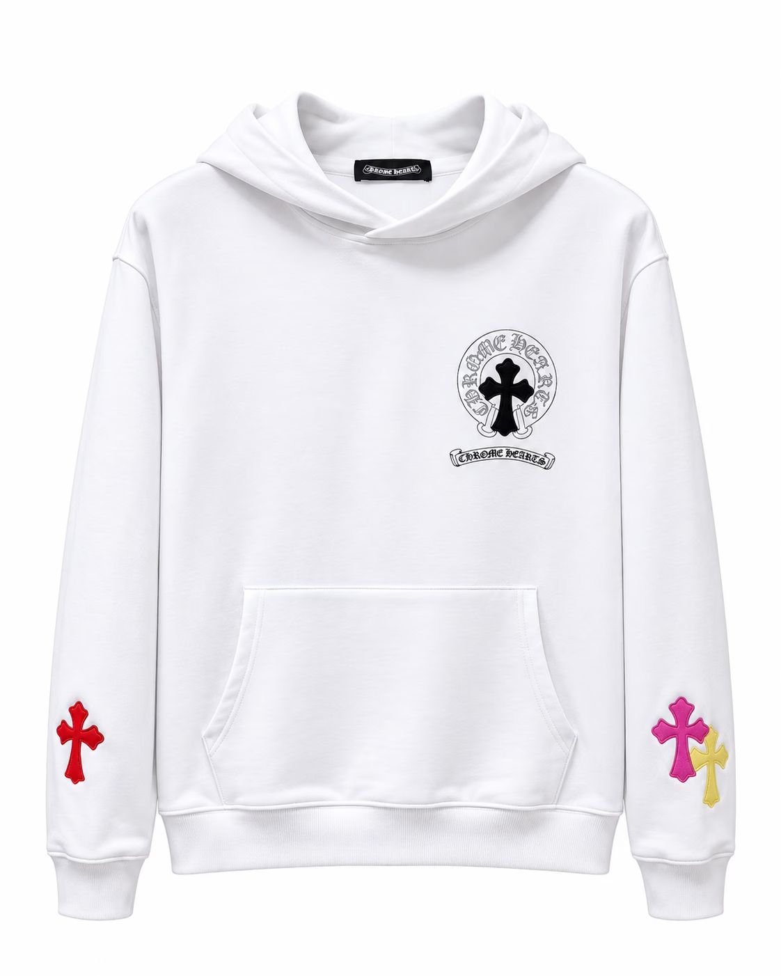 Chrome Hearts Multi Cross White Hoodie