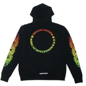 Chrome Hearts Floral Sleeve Gradient Hoodie