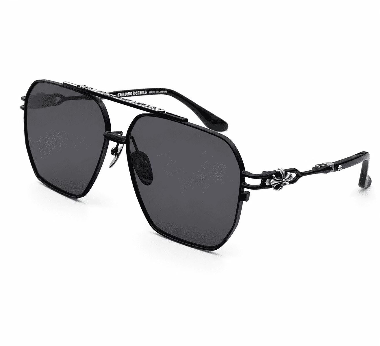 Chrome Hearts Black Hexagon Sunglasses