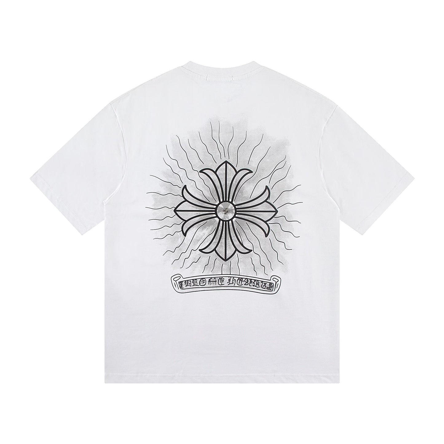 Chrome Hearts Radiant Cross Graphic White T-Shirt