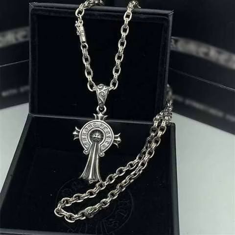 Chrome Hearts Horseshoe Cross Pendant Necklace