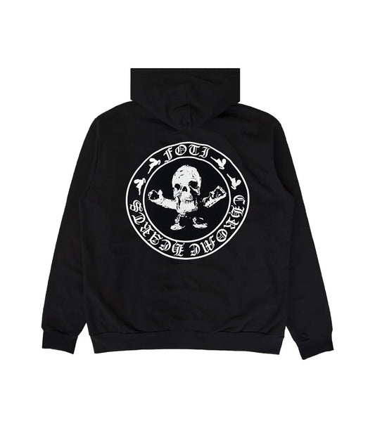 RARE CH Foti Skeleton Circle Logo Zip Up Hoodie