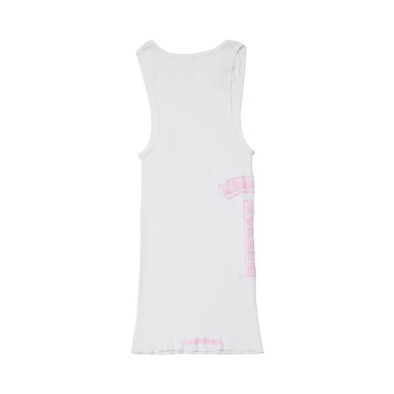 Chrome Hearts T Bar Rib Tank White