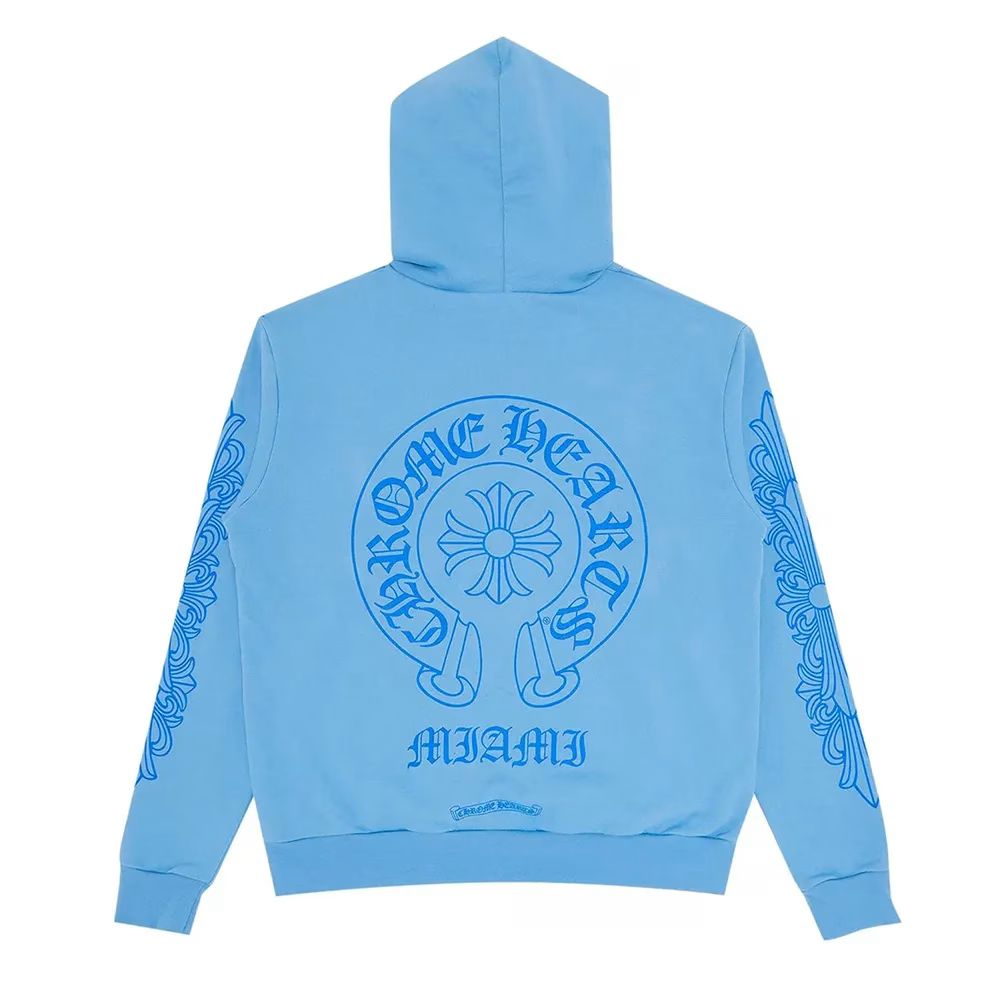 Chrome Hearts Sanskrit Hoodie Blue