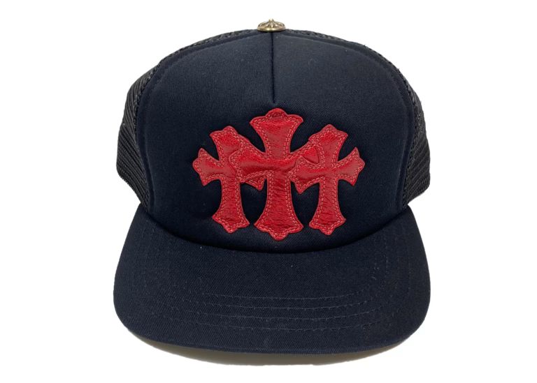 Chrome Hearts Cemetery Trucker Hat Red-Black